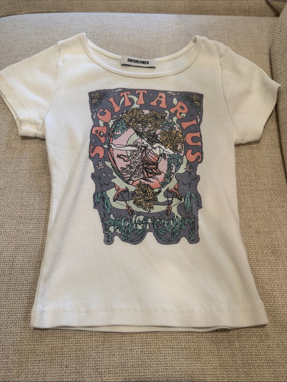 Free People X Daydreamer Sagitarrus Horoscope T-shirt NWOT - Picture 2 of 4